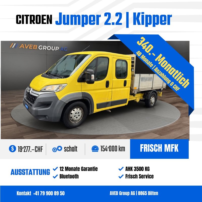 CITROEN Jumper 35+ 2.2 HDi 130 | K gebraucht für CHF 19'277,