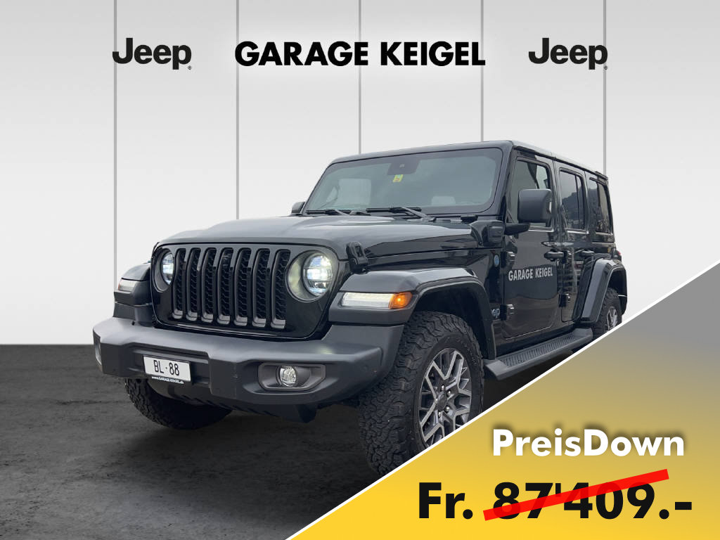 JEEP Wrangler 2.0 Turbo 80th Anniv vorführwagen für CHF 58'500,