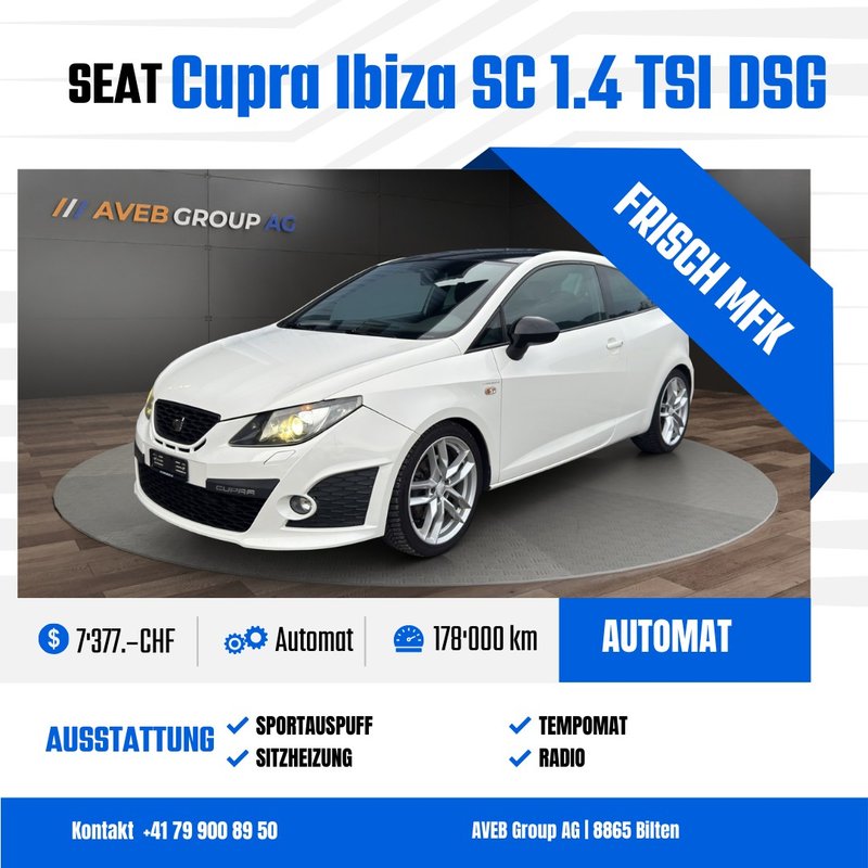 SEAT Ibiza SC 1.4 TSI 180 DSG gebraucht für CHF 7'377,