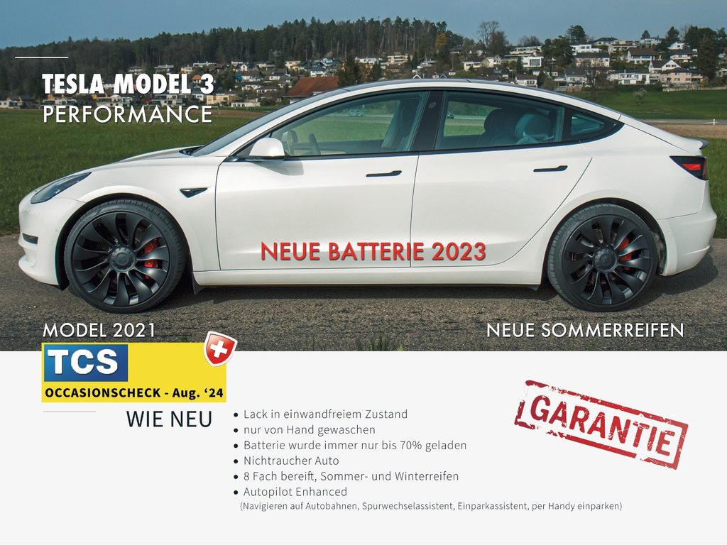 TESLA Model 3 Performance D gebraucht für CHF 37'500,